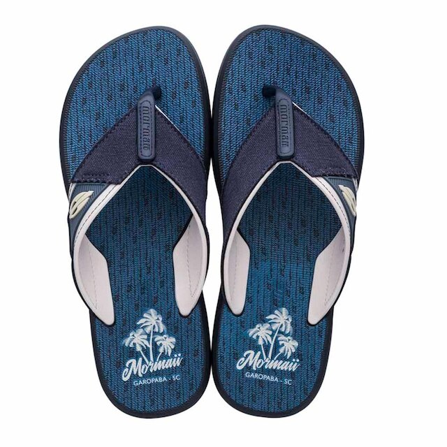 Chinelo Mormaii Drop Ii Dedo Masculino - Azul+Bege Menor preço em Chinelo Mormaii Drop Ii Dedo Masculino - Azul+Bege
