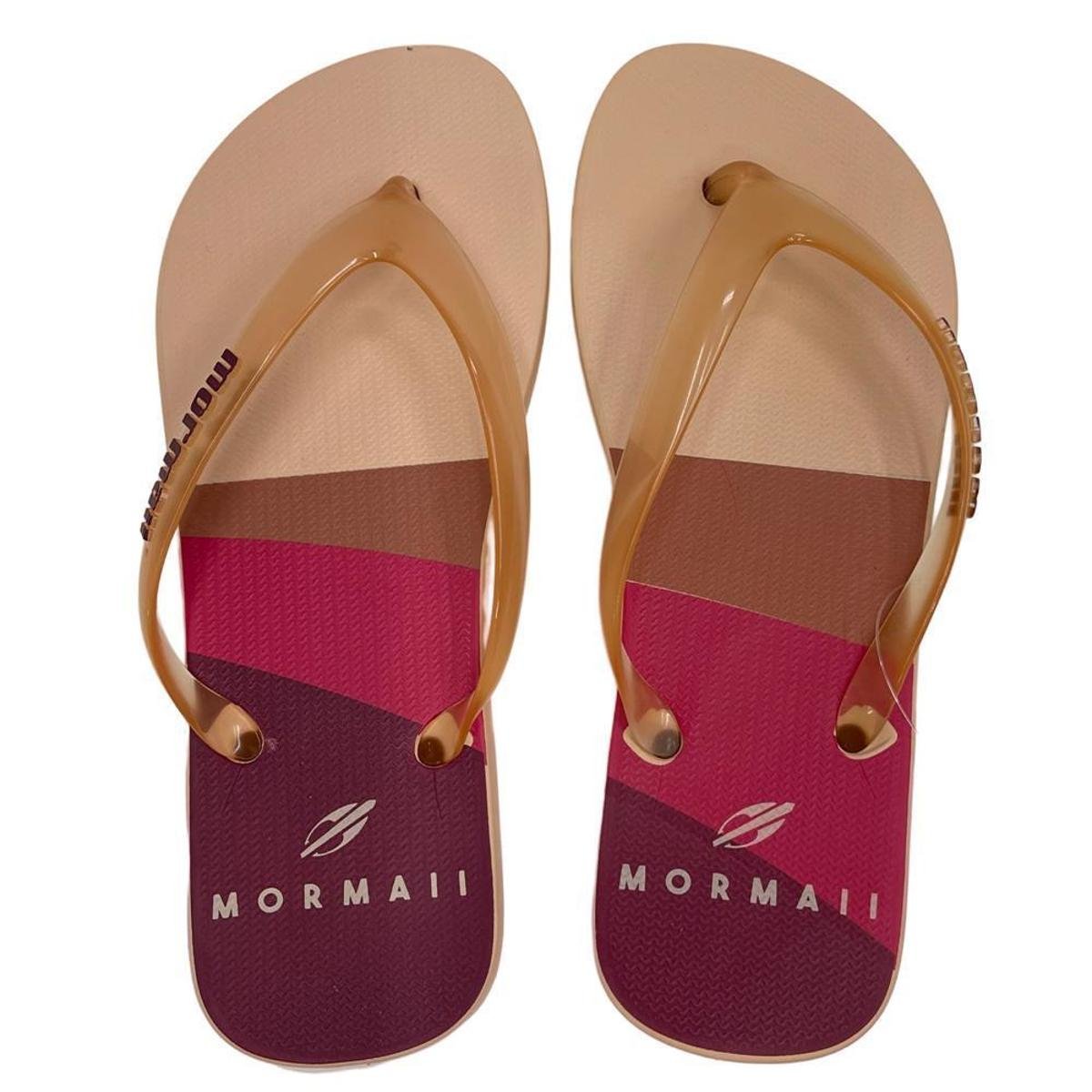 Chinelo Mormaii Malibu Bege+Rosa Netshoes
