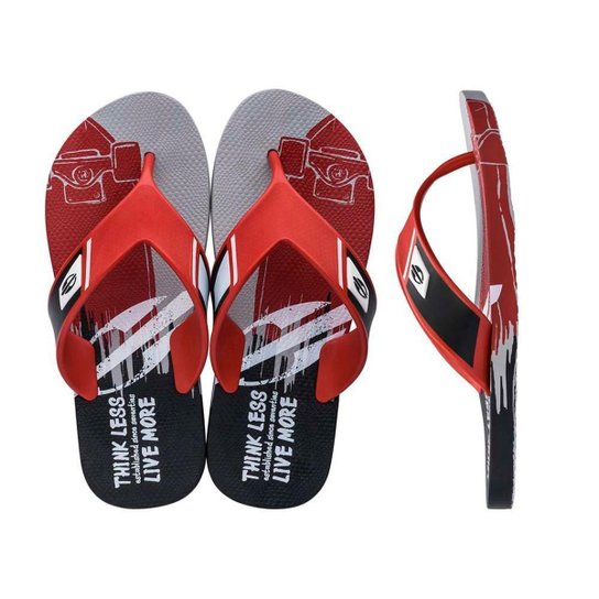 Chinelo Mormaii Neocycle 2.0 Adulto Masculino - Preto e Vermelho Menor preço em Chinelo Mormaii Neocycle 2.0 Adulto Masculino - Preto e Vermelho