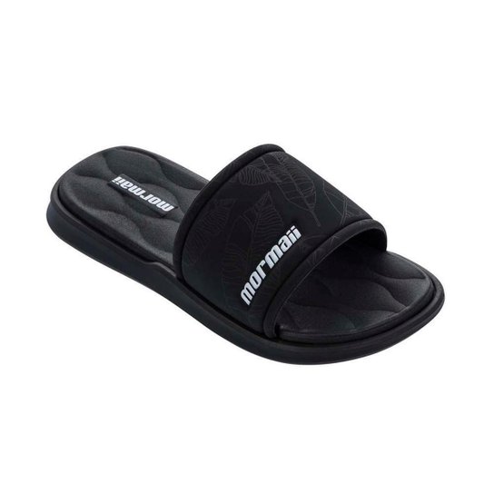 Chinelo Mormaii Quiver Pró Gaspea Infantil - Preto+Branco Menor preço em Chinelo Mormaii Quiver Pró Gaspea Infantil - Preto+Branco