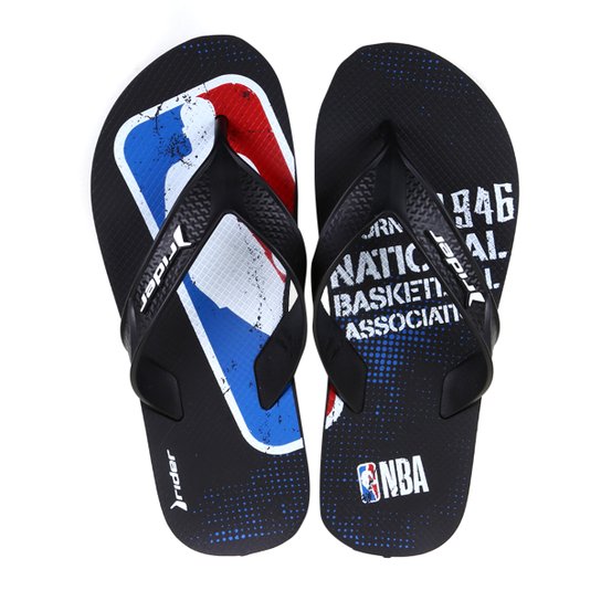 Chinelo NBA Rider Street Bold Ad Masculino - Preto e Off White é ruim? Chinelo NBA Rider Street Bold Ad Masculino - Preto e Off White é boa?