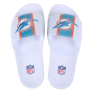 Chinelo NFL Miami Dolphins New Era Slide Masculino