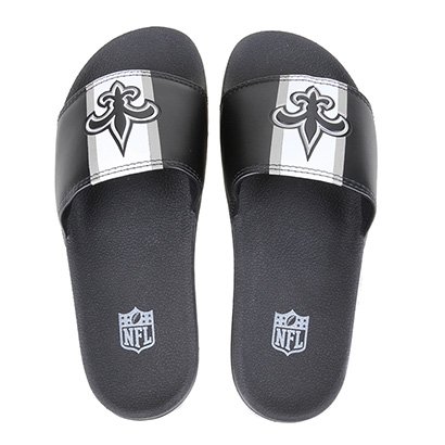 Chinelo NFL New Orleans Saints New Era Slide Logo Masculino - Masculino