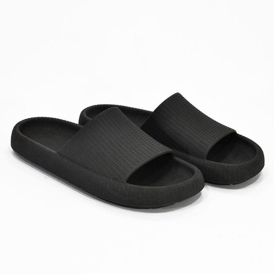 Chinelo Nuvem Feminino Casual Conforto Macio Leve Dia a Dia - Preto Menor preço em Chinelo Nuvem Feminino Casual Conforto Macio Leve Dia a Dia - Preto