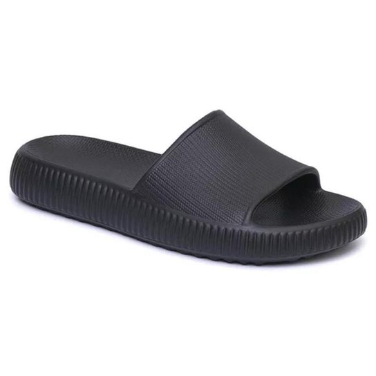 Chinelo Nuvem Masculino Slide 100% EVA Confortável Ortopédico - Preto Menor preço em Chinelo Nuvem Masculino Slide 100% EVA Confortável Ortopédico - Preto