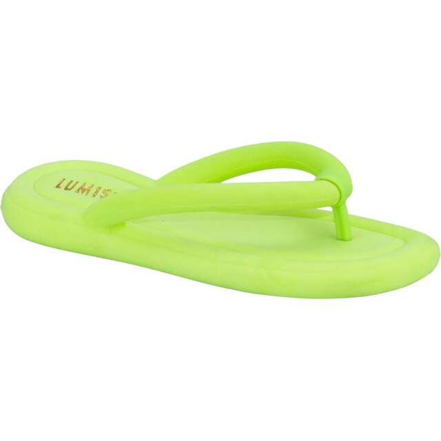 Menor preço em Chinelo Nuvem Ortopédico Slide Plataforma De Dedo Anatômico Flip Flop - Verde Limão