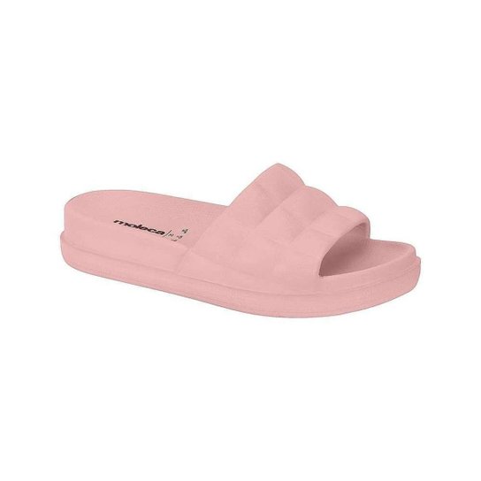 Chinelo Nuvem Slide Moleca - Rosa Menor preço em Chinelo Nuvem Slide Moleca - Rosa