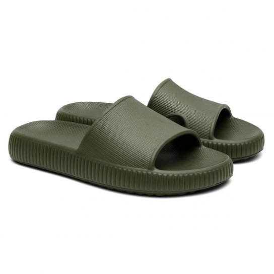 Chinelo Nuvem Sola Borracha Macia Masculino Conforto Sempre - Verde Menor preço em Chinelo Nuvem Sola Borracha Macia Masculino Conforto Sempre - Verde