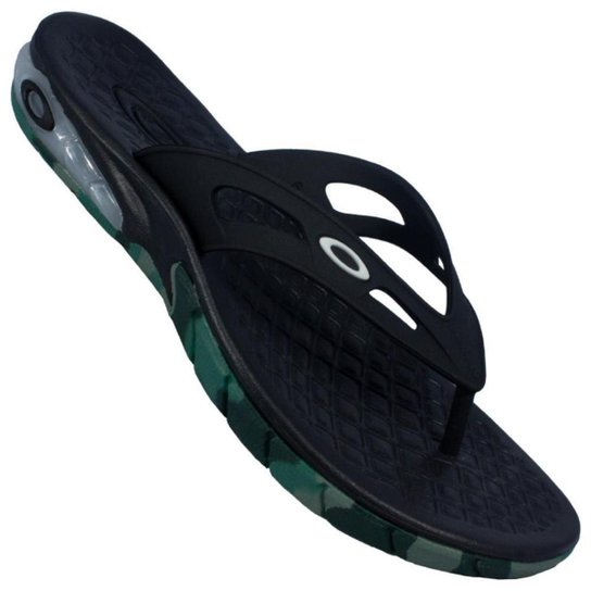 Chinelo Oakley Killer Point Camo Masculino - Preto Menor preço em Chinelo Oakley Killer Point Camo Masculino - Preto