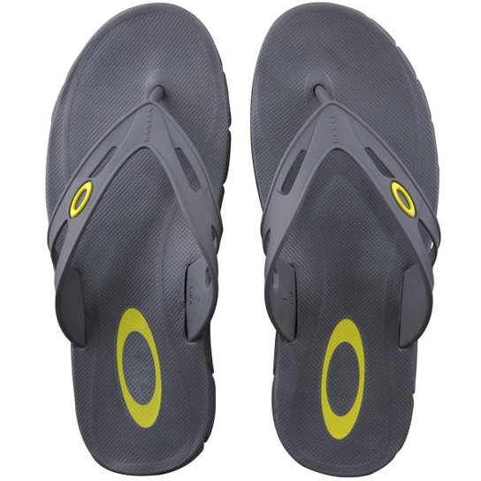 Chinelo Oakley New Operative - Cinza+Verde