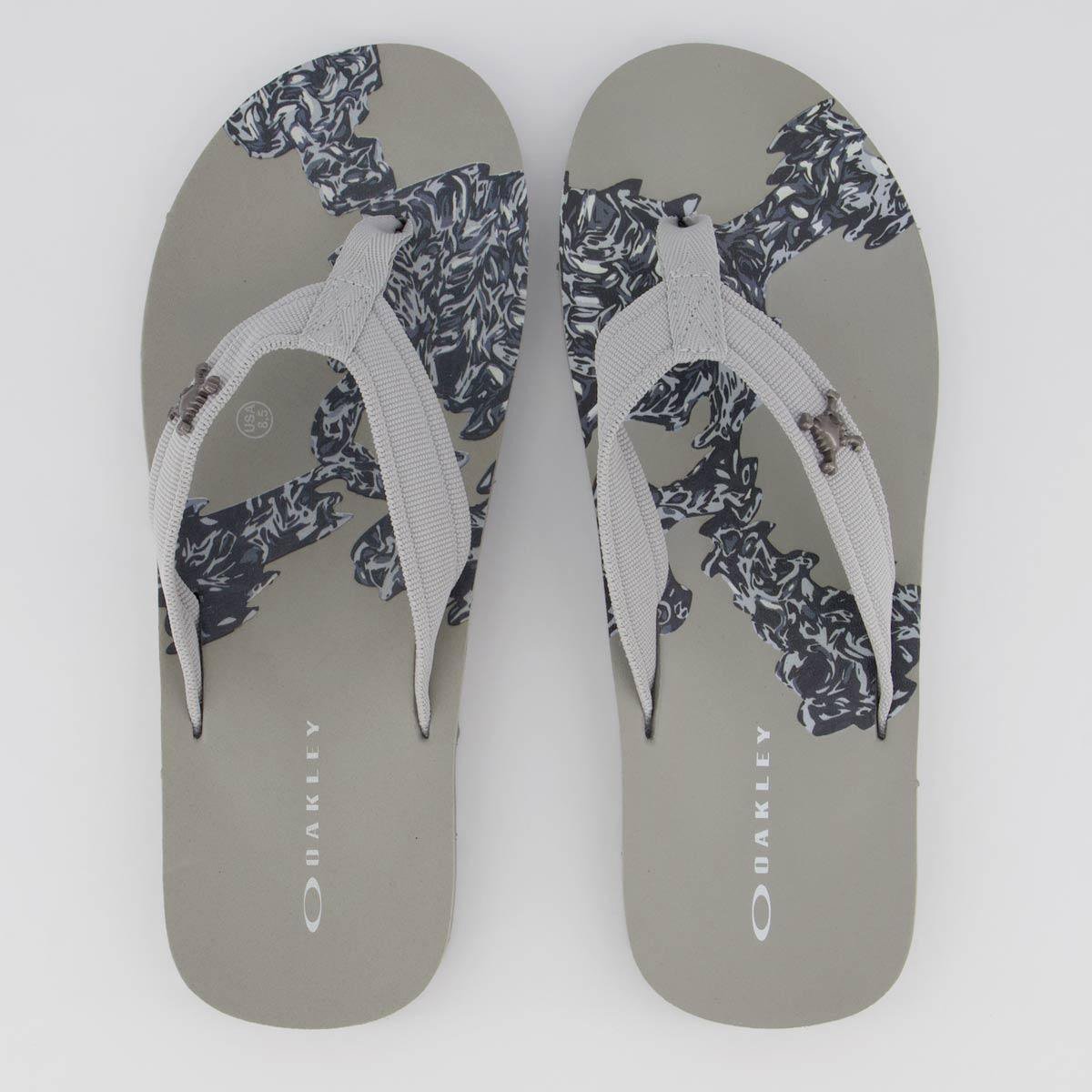 Chinelo Oakley Zeal Back To Skull Masculino Menor preço em Chinelo Oakley Zeal Back To Skull Masculino