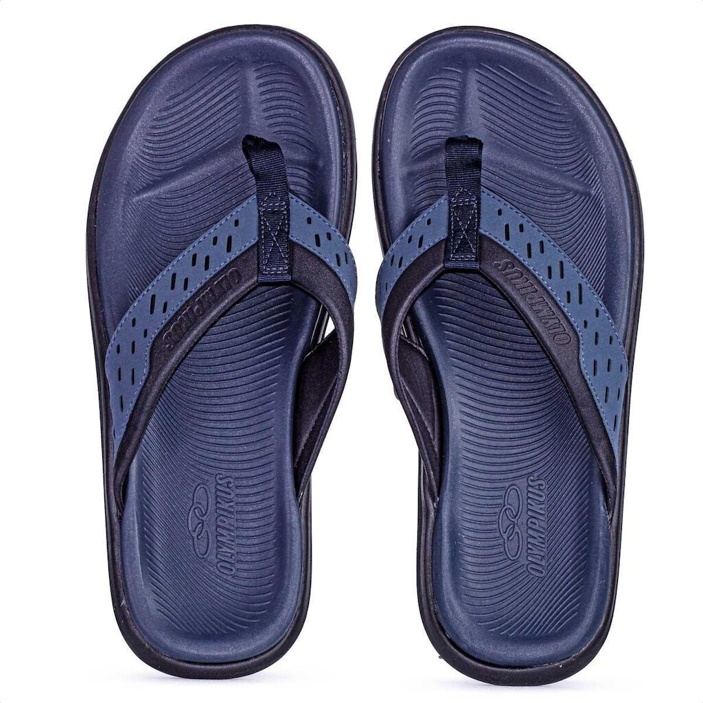 Chinelo Olympikus Caraiva Preto e Marinho - Masculino