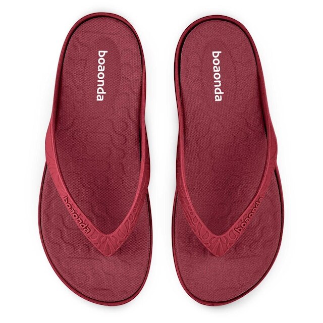 Chinelo Ortopedico Boaonda Feminino  Massageador Leve - Goiaba - 39/40