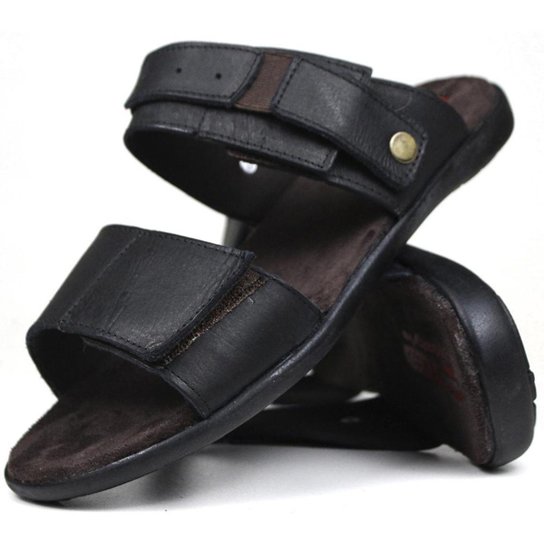 Chinelo Papete Masculino Sandália Ortopédico Macio Ant Stres - Preto Menor preço em Chinelo Papete Masculino Sandália Ortopédico Macio Ant Stres - Preto