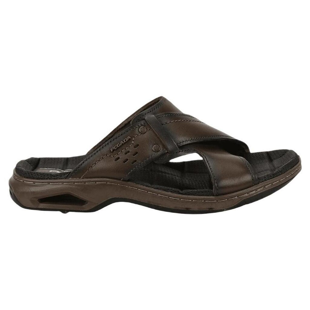 Chinelo Pegada Couro Masculino