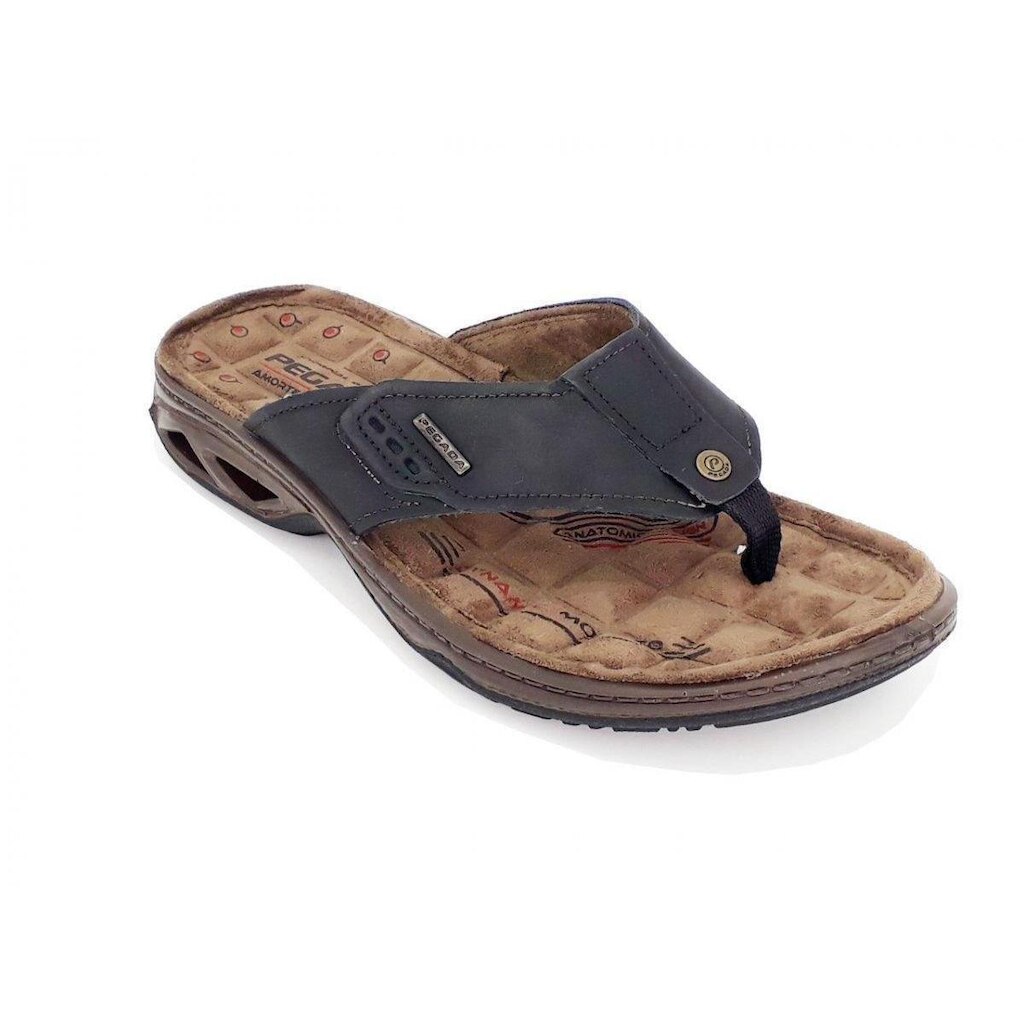 Chinelo Pegada de Couro Masculino Amortech 132954
