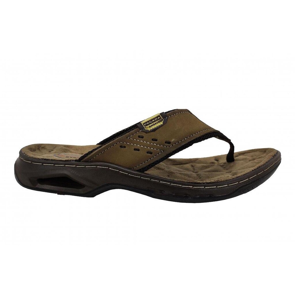 Chinelo Pegada Em Couro Masculino Amortech 133251