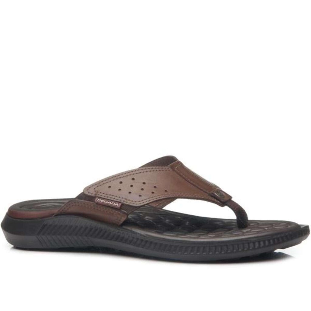 Chinelo Pegada em Couro - Masculino