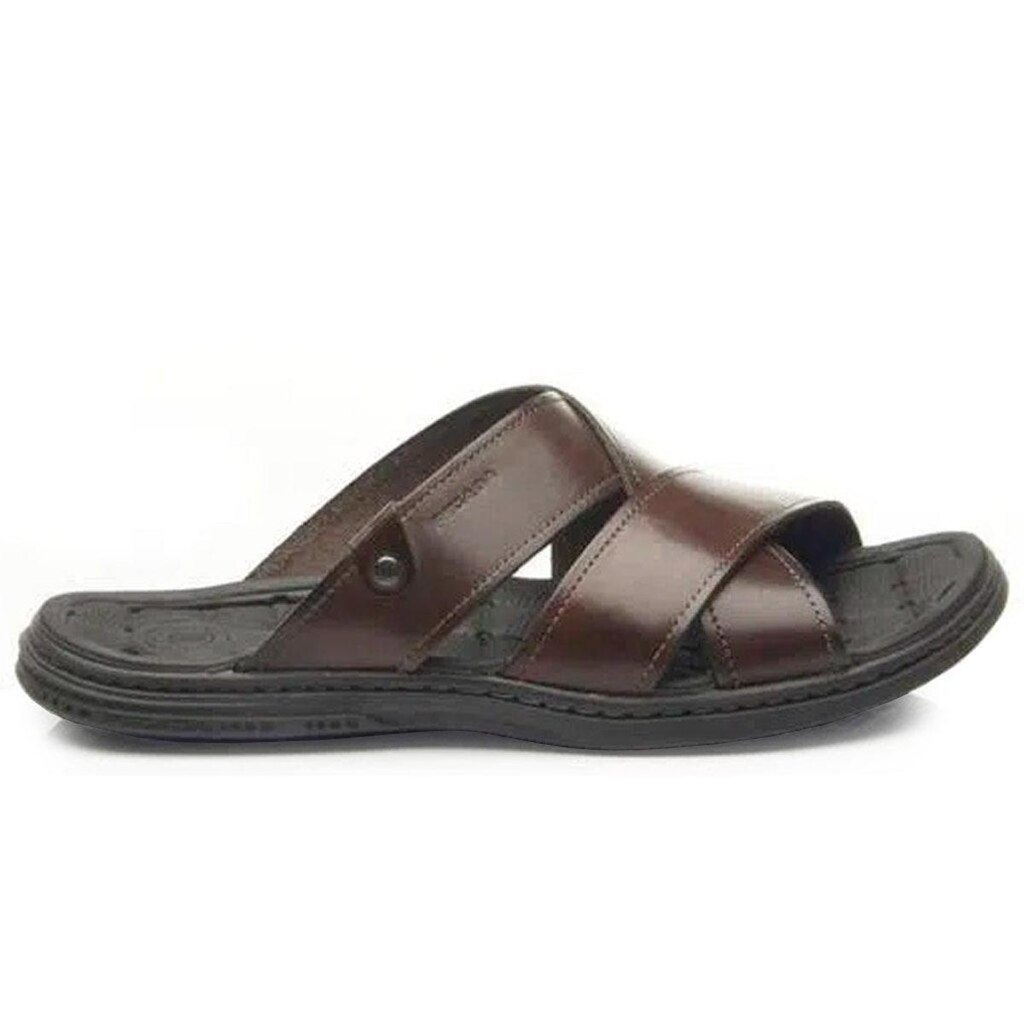 Chinelo Pegada Masculino Couro 131285 38/43