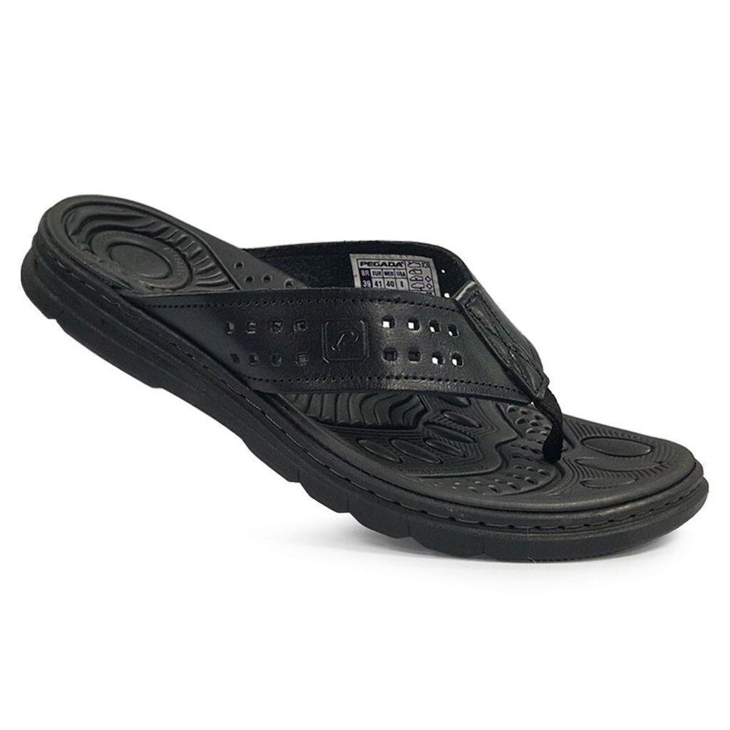 Chinelo Pegada Masculino em Couro 134202 39/43
