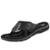 Chinelo Pegada Masculino Em Couro com sistema de amortecimento AMORTECH - Preto