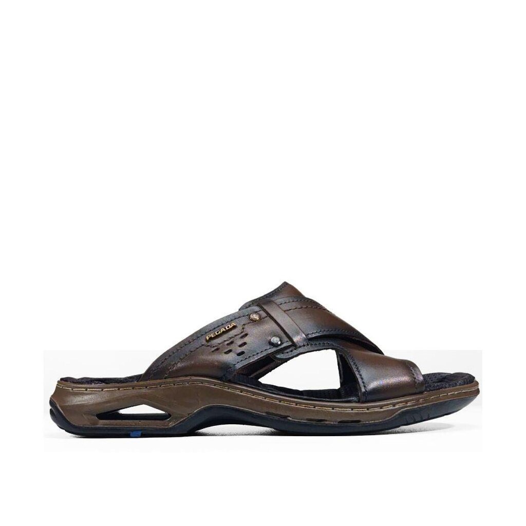 Chinelo Pegada Masculino Em Couro De Rosto