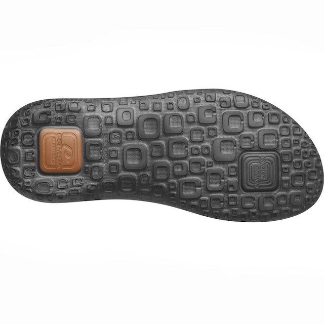 Chinelo Pegada Masculino em Couro Preto 133403-04