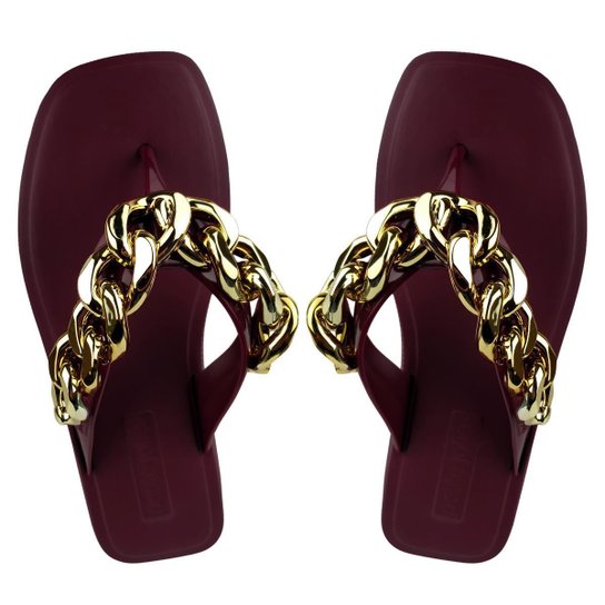 Chinelo Petite Jolie Hit Feminino Com Corrente Oficial C/ NF Cor:;Tamanho:35-6;Gênero:Feminino