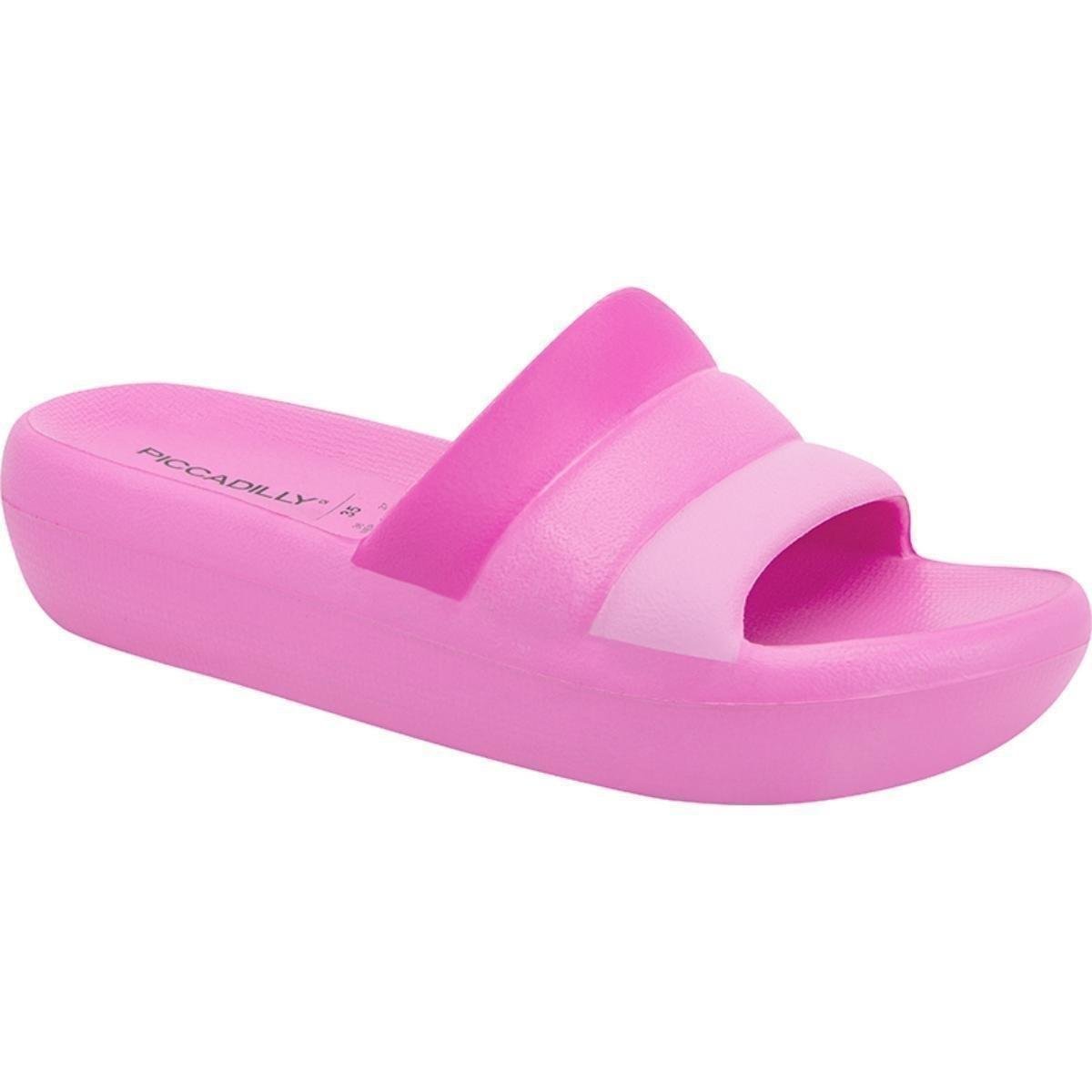 Chinelo Piccadilly 222001 Marshmallow Slide Feminino Rosa Netshoes