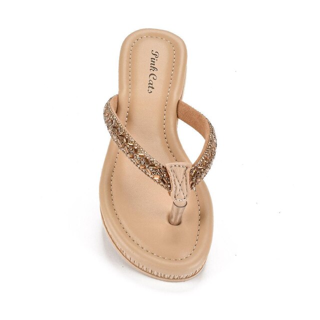 Chinelo Pink Cats Infantil Flatform V4041