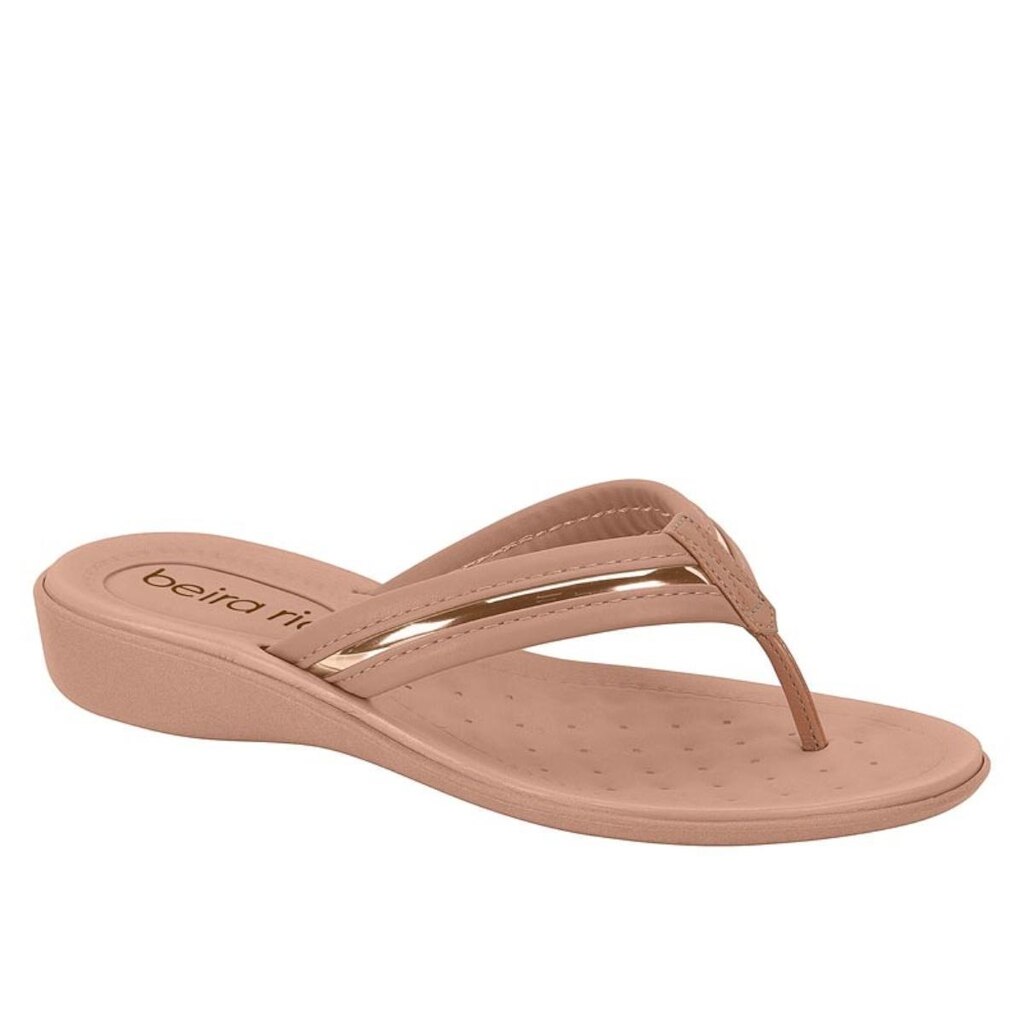 Chinelo Plataforma Beira Rio Elegante Casual