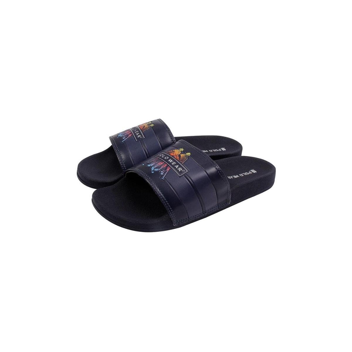 Chinelo Polo Wear Slide Masculino Azul Netshoes - Main Image
