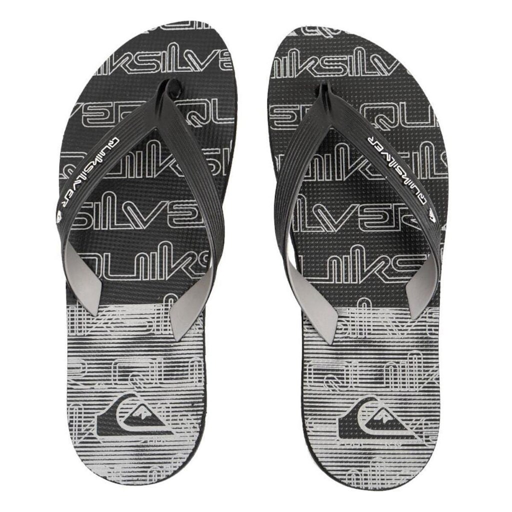 Chinelo Quiksilver Layback Rubber Hown Down Preto