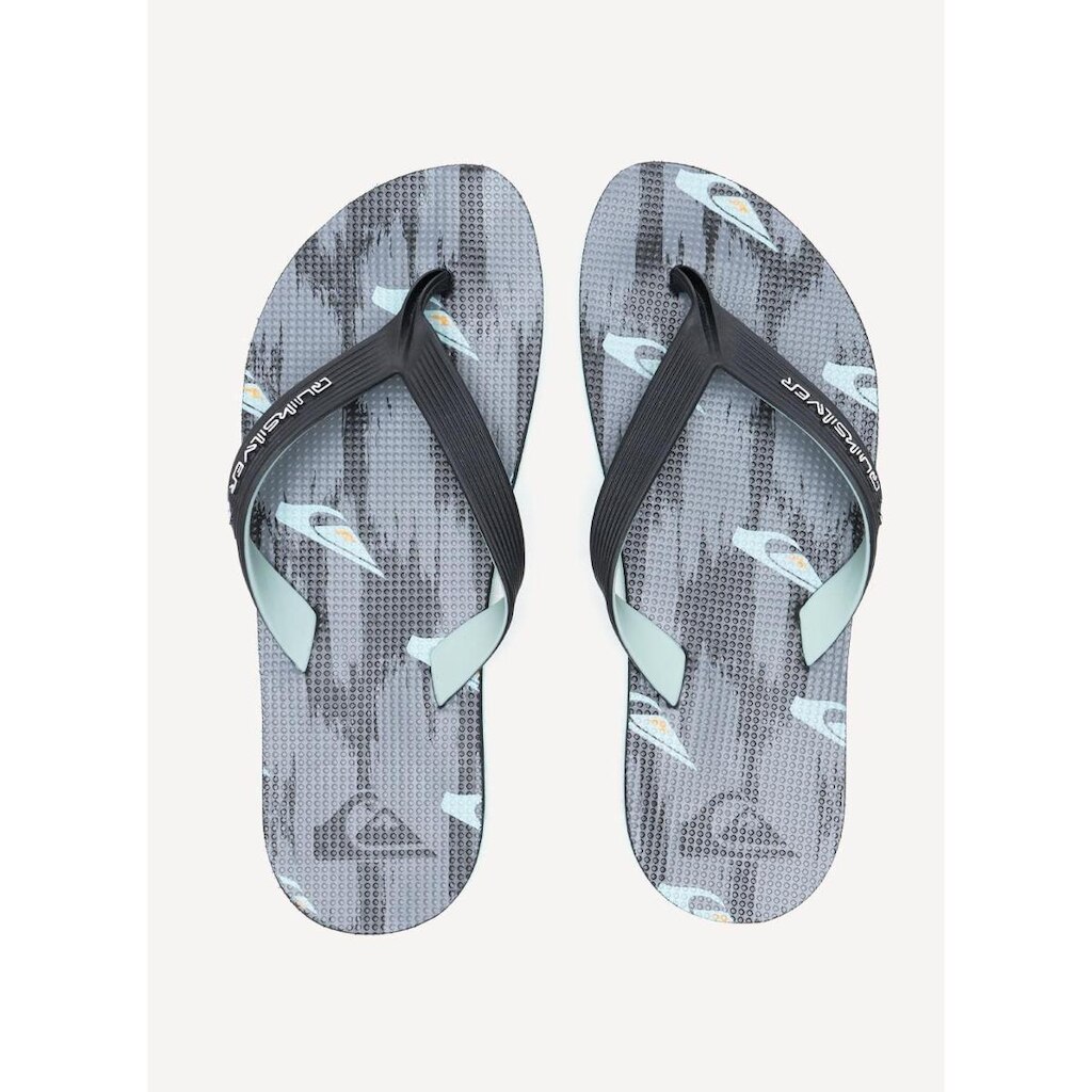 Chinelo Quiksilver Layback Rubber Roots Cinza Escuro 43/44