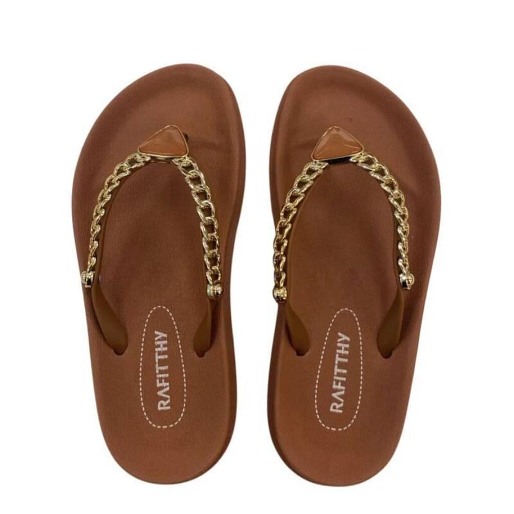 Chinelo Rafitthy - Feminino - Marrom
