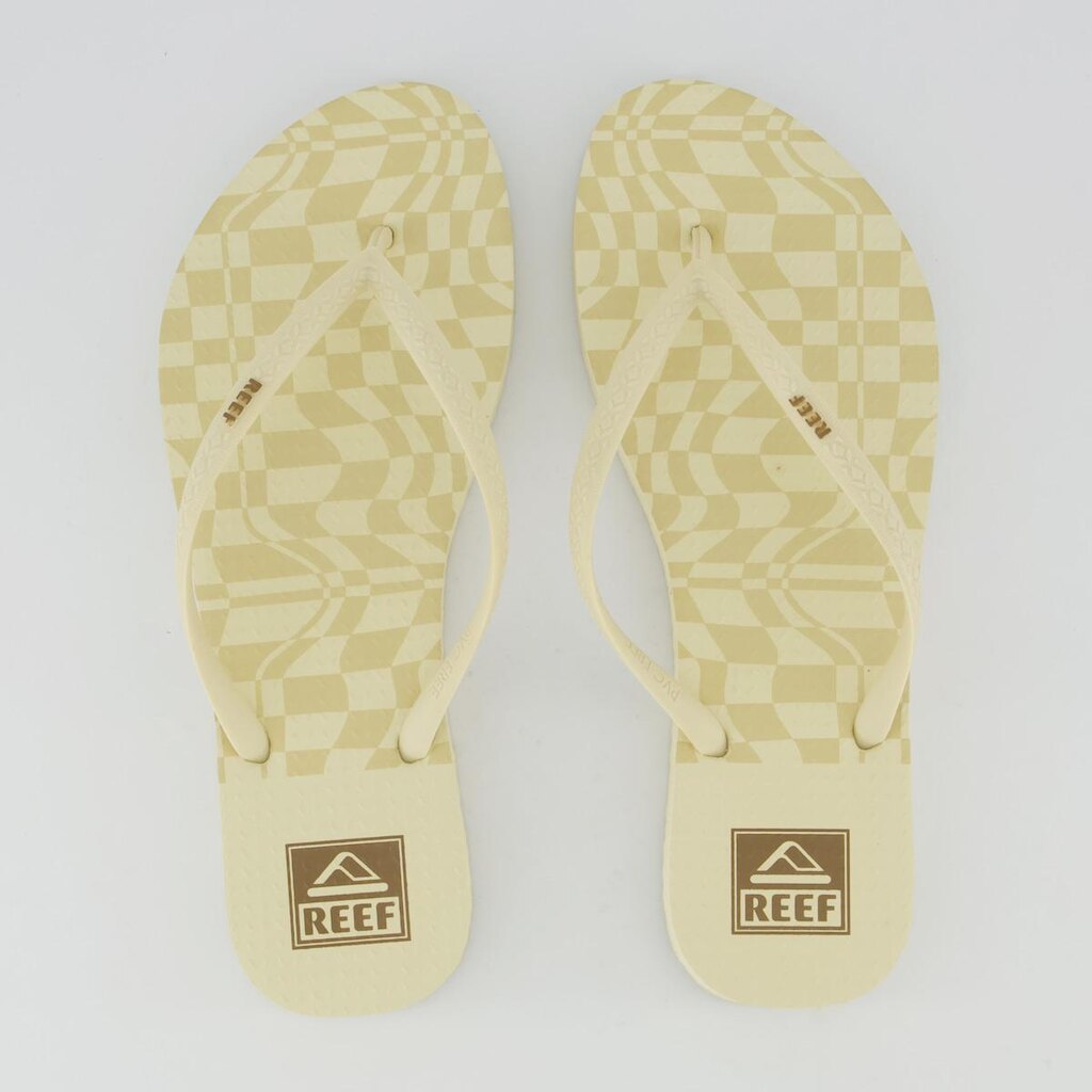 Chinelo Reef Seaside Feminino Off White e Marrom