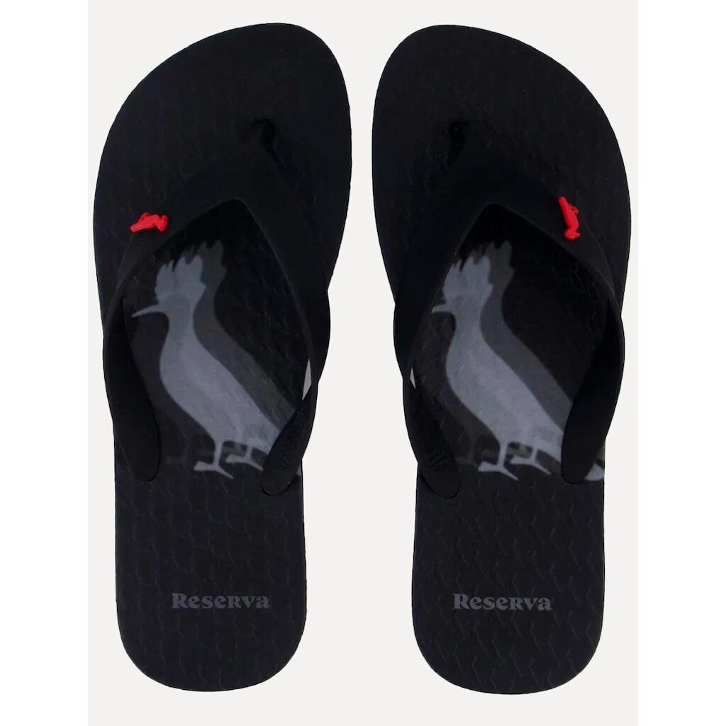 Chinelo Reserva Masculino Pica-Pau Blur Preto