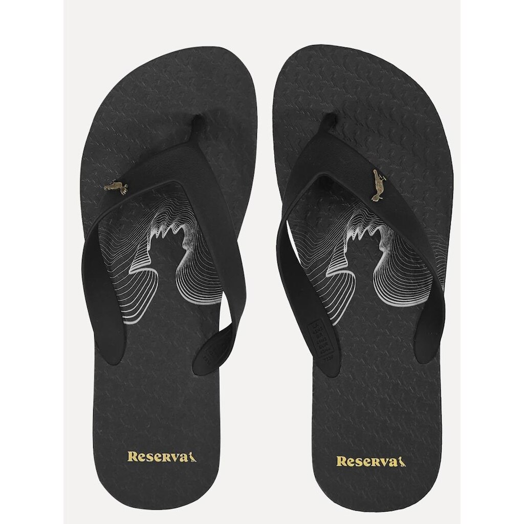 Chinelo Reserva Masculino Pica-Pau Waves Preto