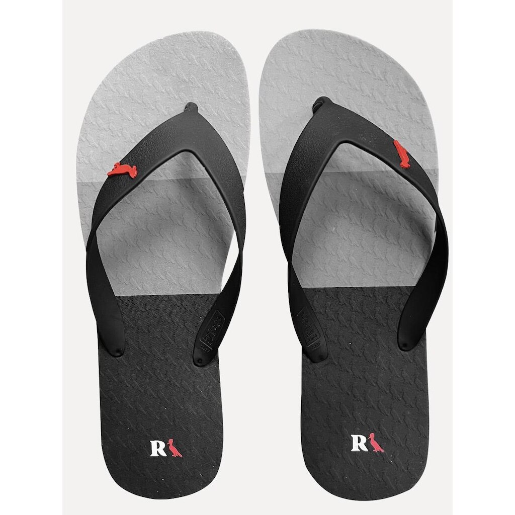 Chinelo Reserva Masculino Trancoso Classic Light Grey/Black Preto