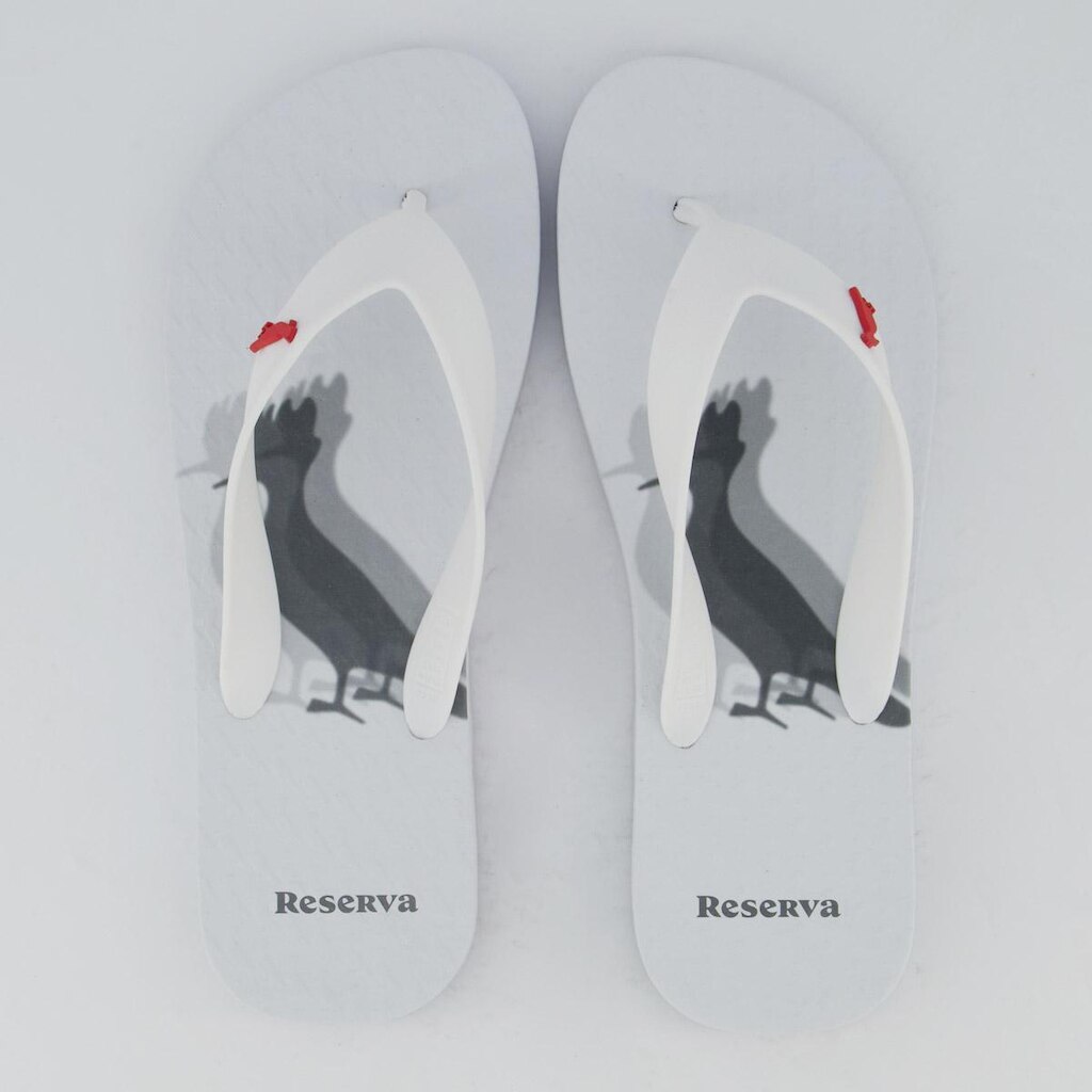 Chinelo Reserva Pica Pau Blur Branco