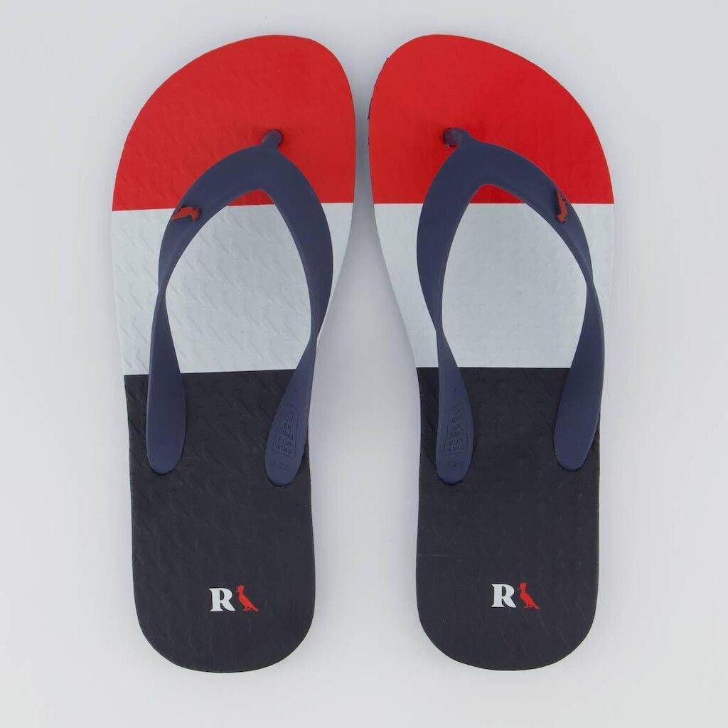Chinelo Reserva Trancoso Branco e Vermelho