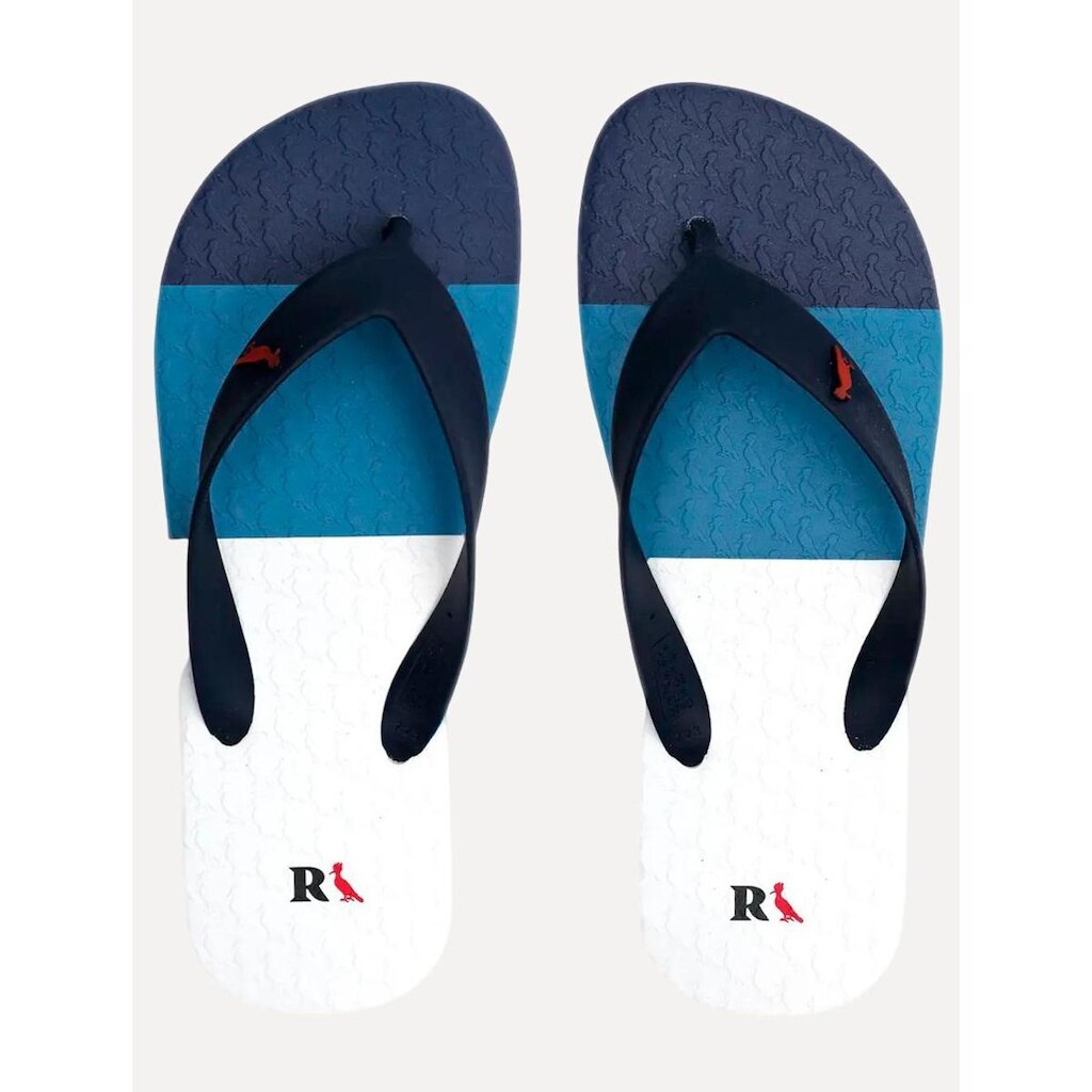 Chinelo Reserva Trancoso Classic Branco/Azul Médio/Marinho