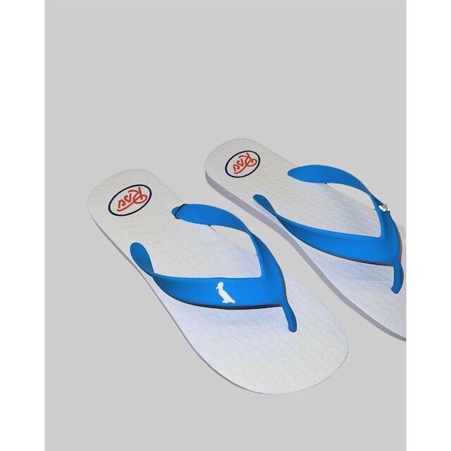 Chinelo Reserva Vintage Branco Azul