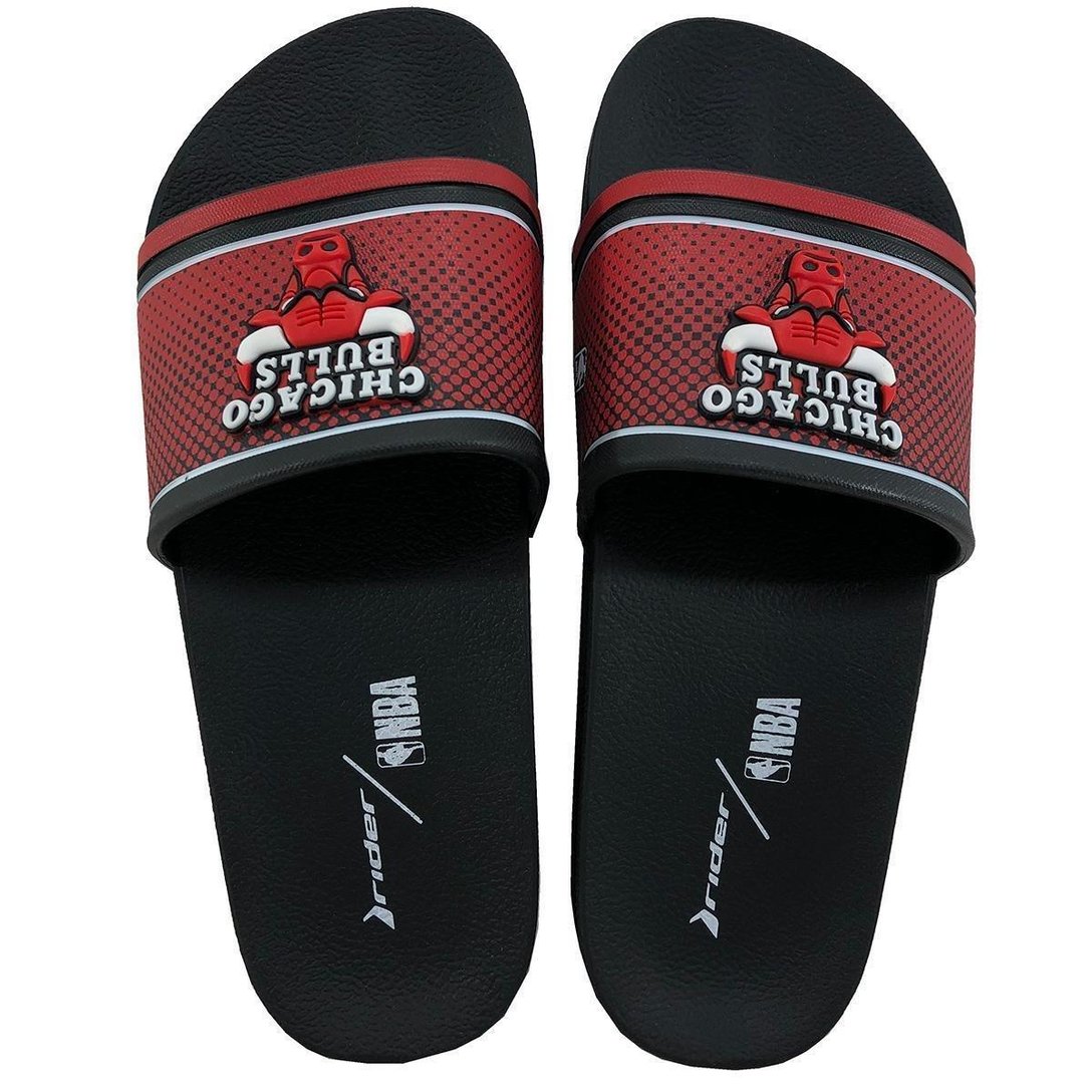 Chinelo Rider Full 86 NBA Slide Chicago Bulls Vermelho 42