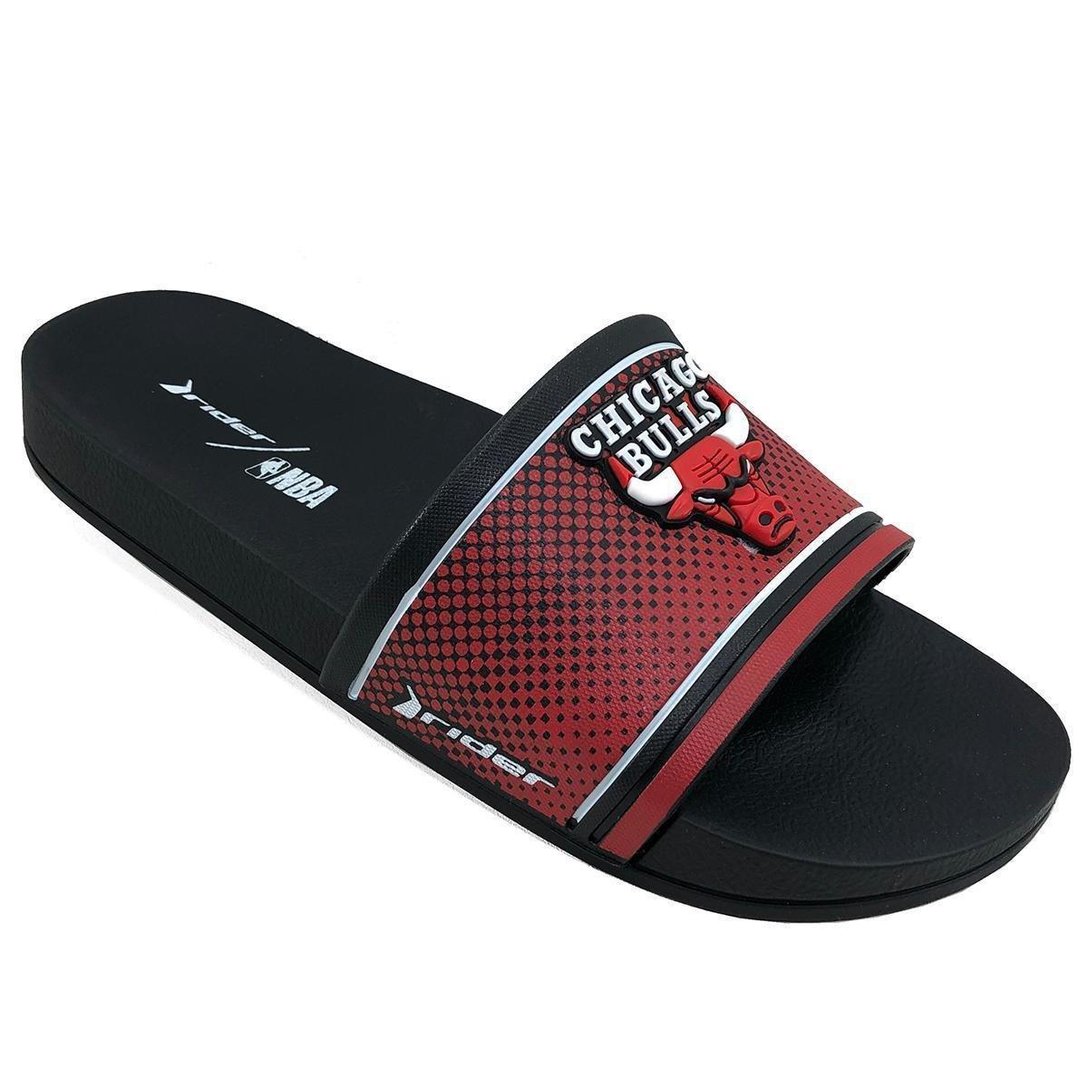 Chinelo Rider Full 86 NBA Slide Chicago Bulls Vermelho 42