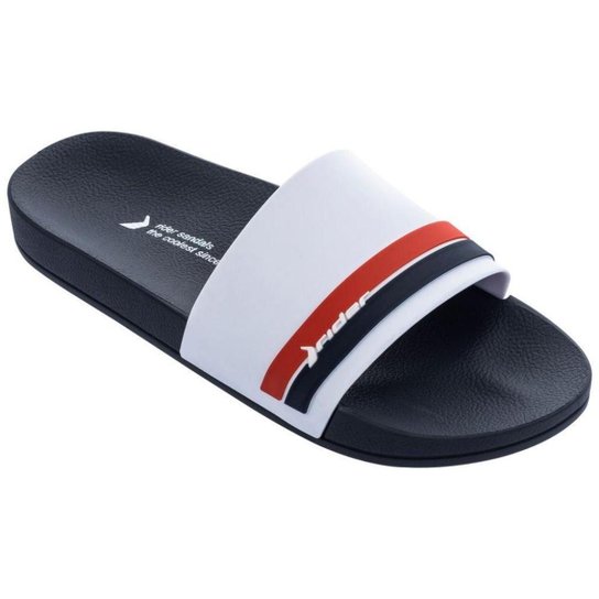 Chinelo Rider Full 86 Slide Ad 11506 Masculino - Branco Menor preço em Chinelo Rider Full 86 Slide Ad 11506 Masculino - Branco
