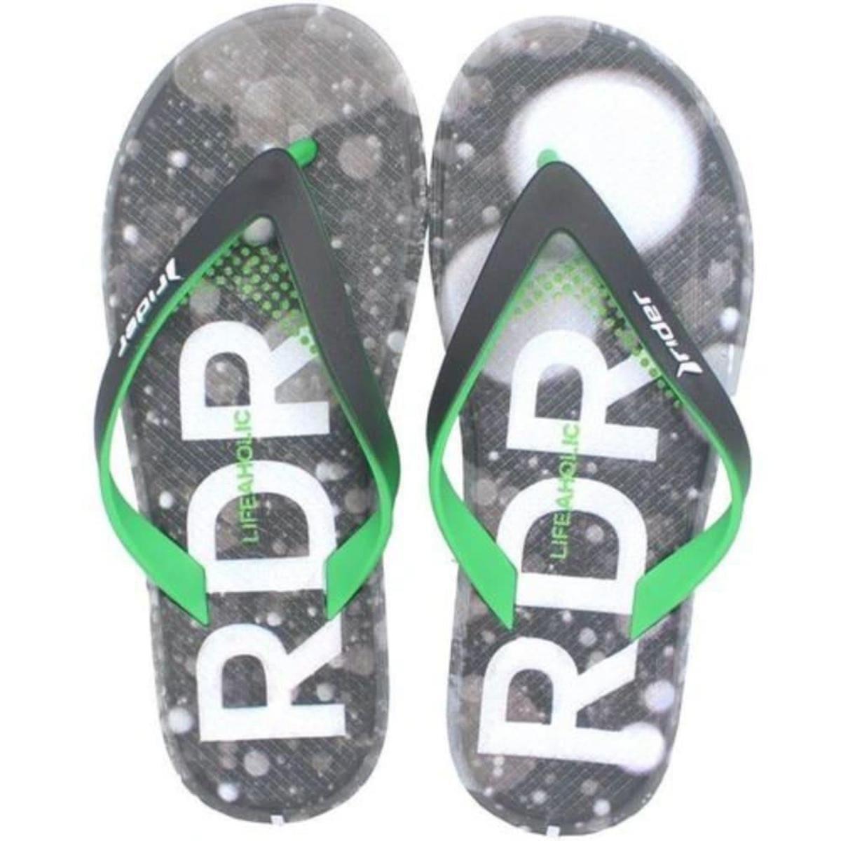 Chinelo Rider R1 Energy AD Preto com Verde Menor preço em Chinelo Rider R1 Energy AD Preto com Verde