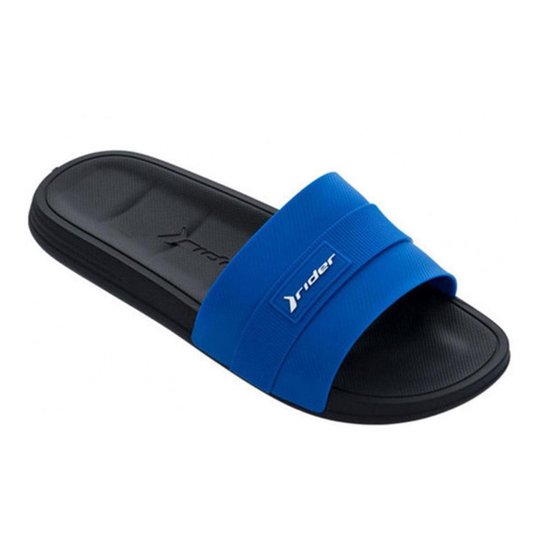 Chinelo Rider Slide Go Masculino Original Calçado Conforto - Azul Menor preço em Chinelo Rider Slide Go Masculino Original Calçado Conforto - Azul