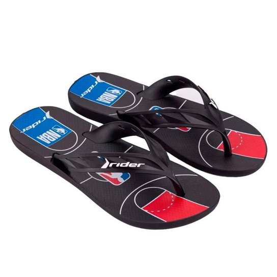 Chinelo Rider Street Nba Slide 12259 37/44 - Preto+Azul Menor preço em Chinelo Rider Street Nba Slide 12259 37/44 - Preto+Azul