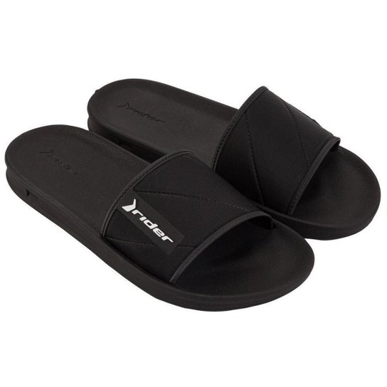 Chinelo Rider Street Slide Sandália Gáspea Masculino - Preto Menor preço em Chinelo Rider Street Slide Sandália Gáspea Masculino - Preto